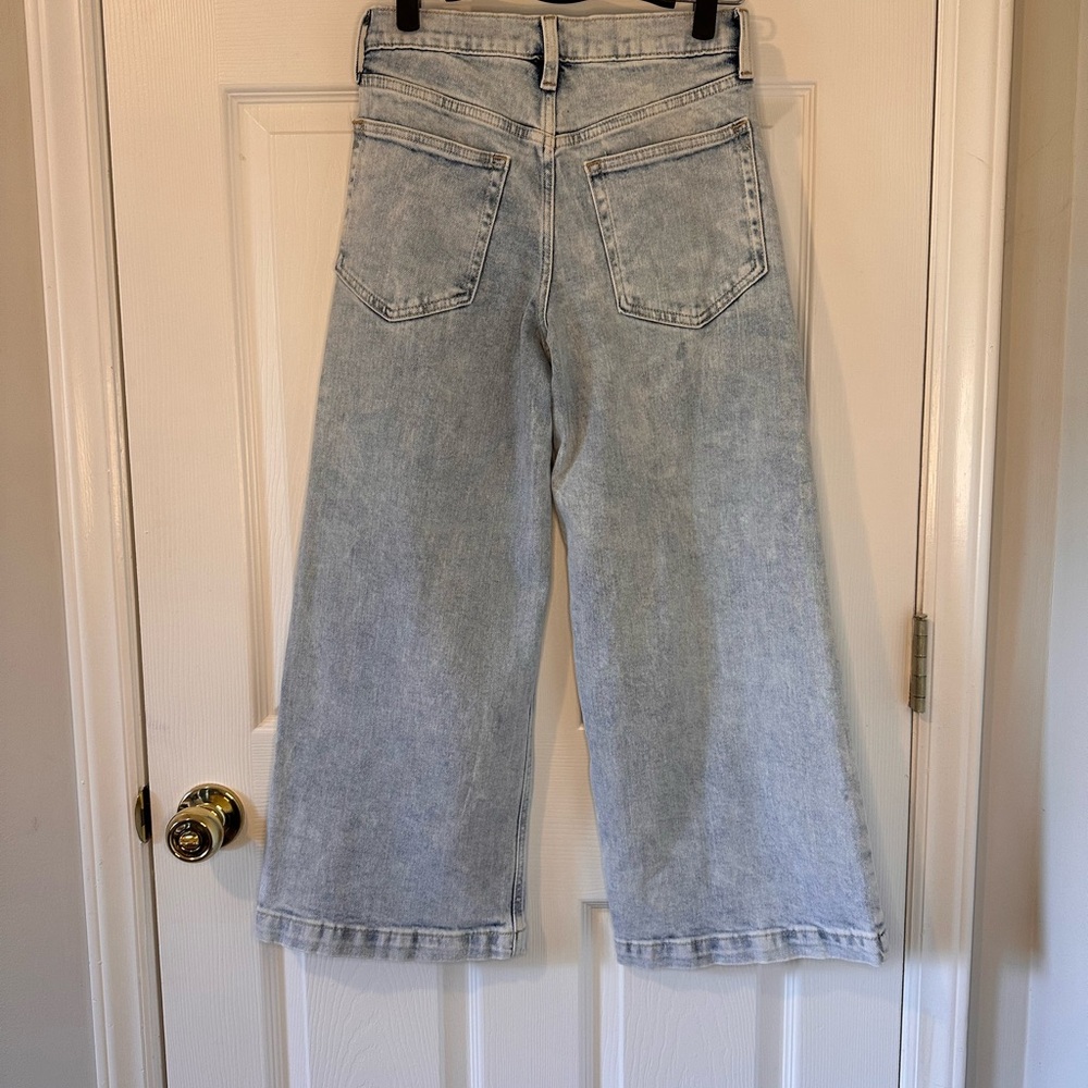 NWT GAP High Rise Wide Leg Stride Ankle Jeans - Petite - Picture 6 of 7